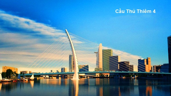 Cầu Thủ Thiêm 4 được hoàn thành giúp việc di chuyển từ quận 7 đến quận 2 được thuận tiện hơn!