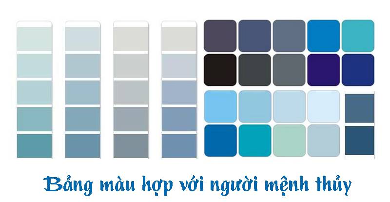 Màu hợp với người mệnh Thủy