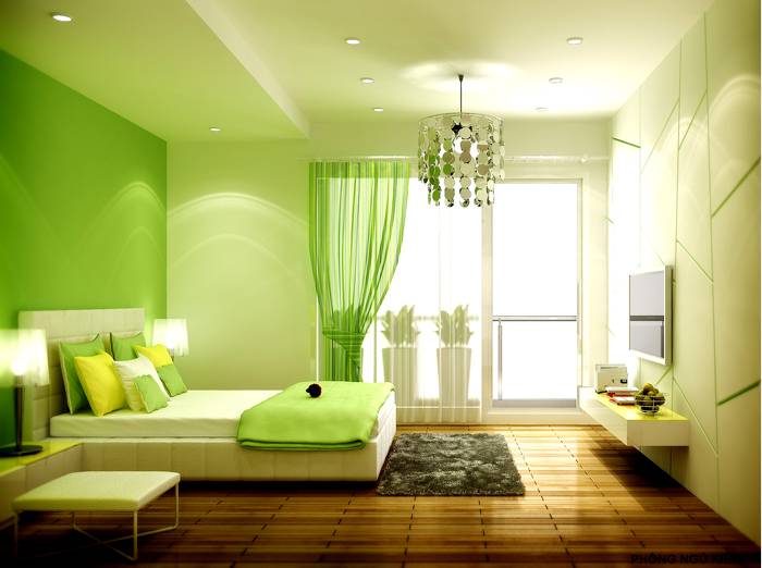 Người tuổi Tân Mão hợp màu sơn nhà xanh lá cây